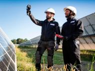 Ground-mounted solar power station