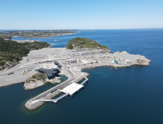 Construction works at the Northern Lights onshore facilities