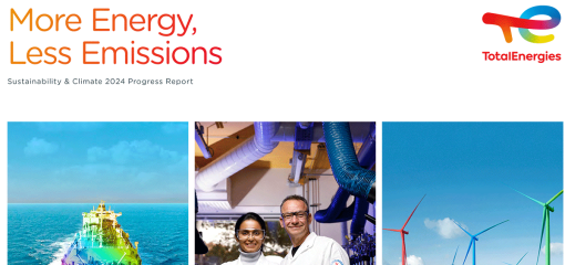 More Energy, Less Emissions. Sustainability & Climate 2024 Progress Report TotalEnergies