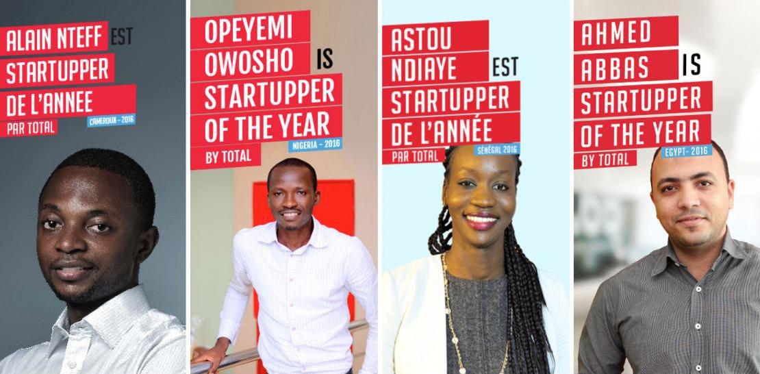 Portrait des 4 lauréats continentaux